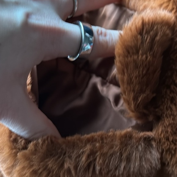 Free People: Brown Kate Faux Fur Coat - Picture 13 of 14